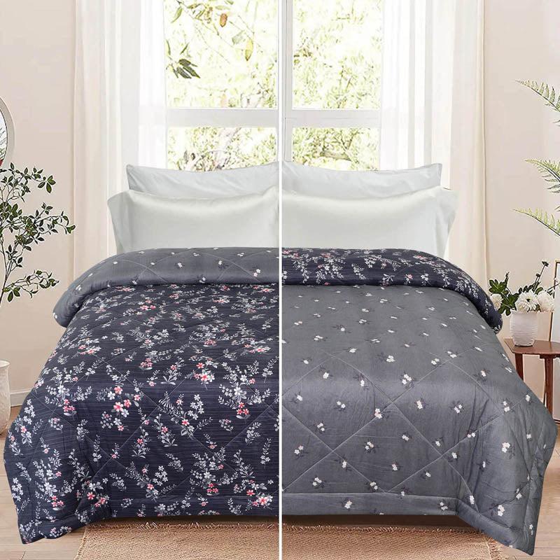 Adora Floral Cotton Reversible Comforter - 220 GSM media 4