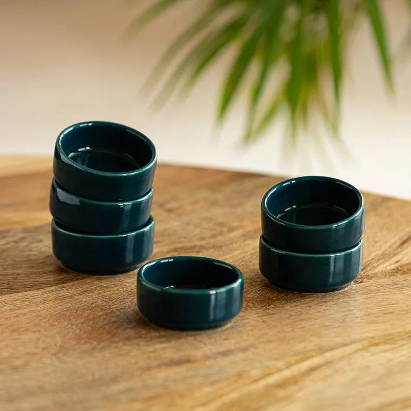Shilpika Ceramic Dip Bowl (30 mL) - Set Of Six media 1