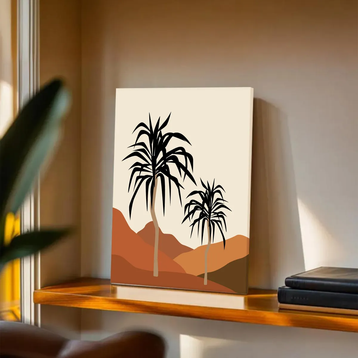 Ethereal Sand Cotton Canvas Wall Painting media 2