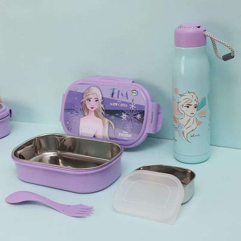 Elsa Magic Lunch Box 700 ML With 600 ML Water Bottle - Two Piece Set media 1