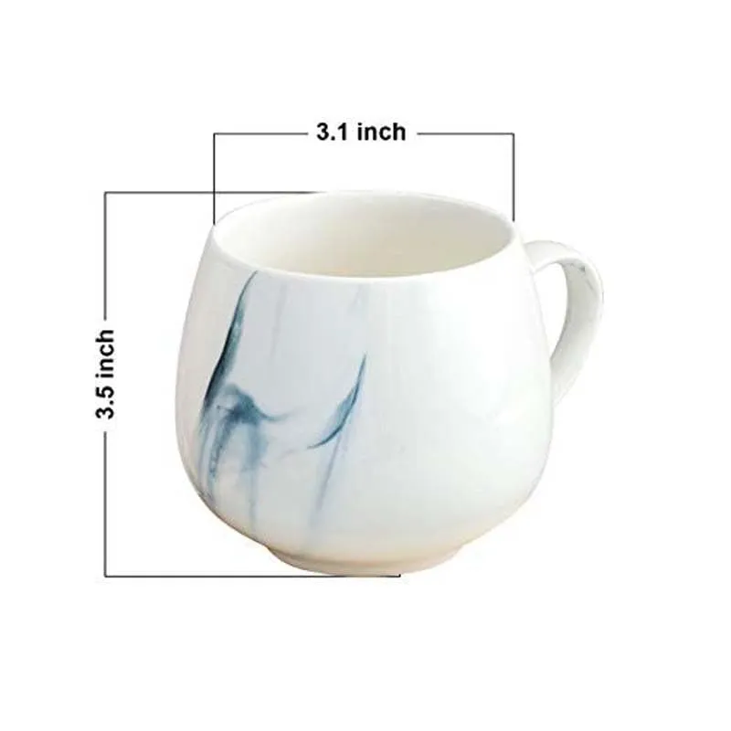 Splatter Ceramic Coffee Mug (350 mL Each) - Set of Two media 5