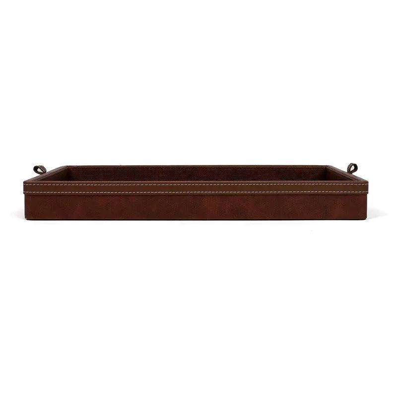 Elara Dote Serving Tray (Dark Brown) - Set Of Two media 4