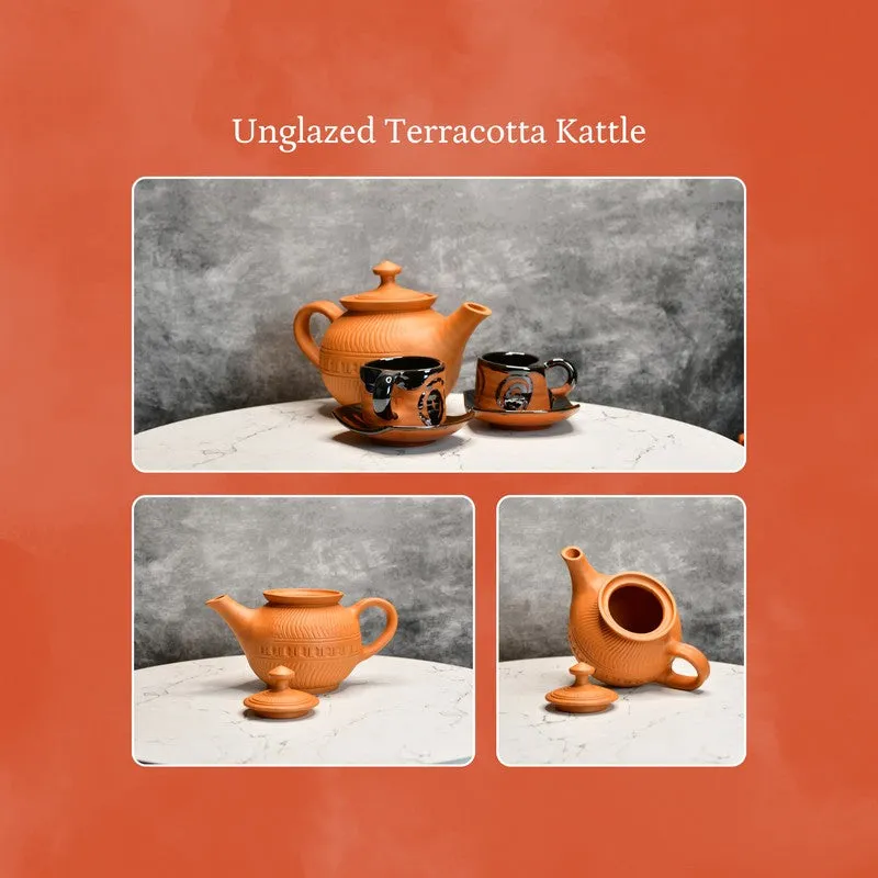 Classic Heritage Terracotta Tea Set & Tea Pots - Three Piece Set media 8