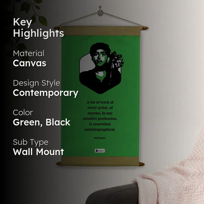 Raj Kapoor Motivational Canvas Wall Accent media 2