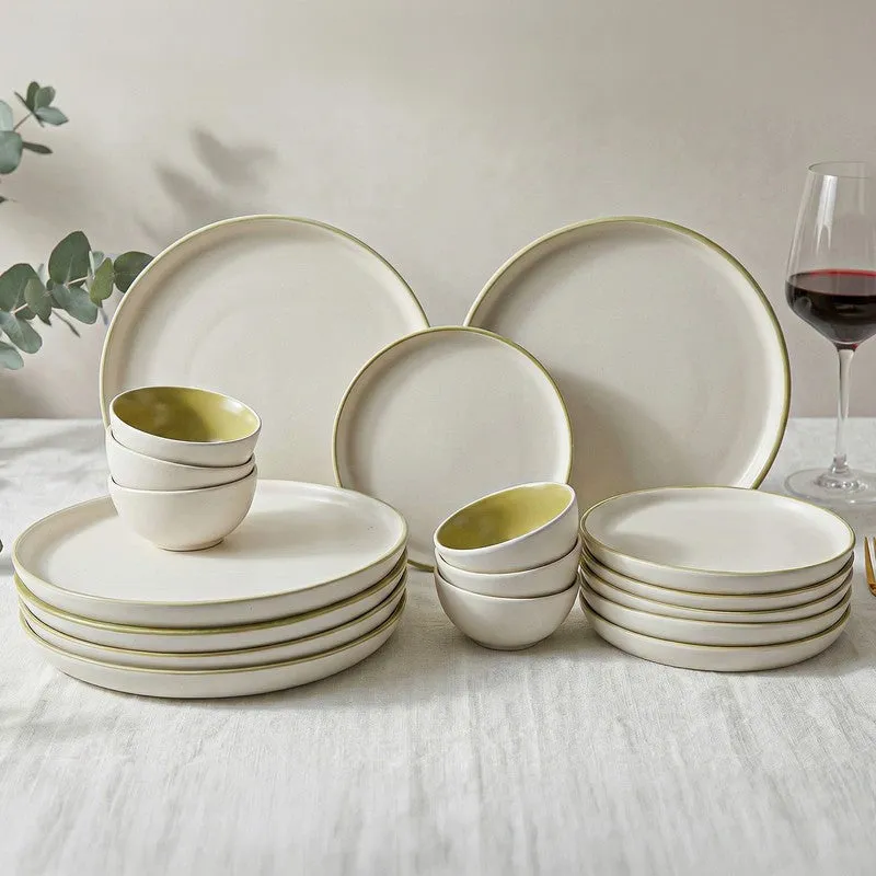 Aarunya Ceramic Dinner Set - 18 Piece Set media 1