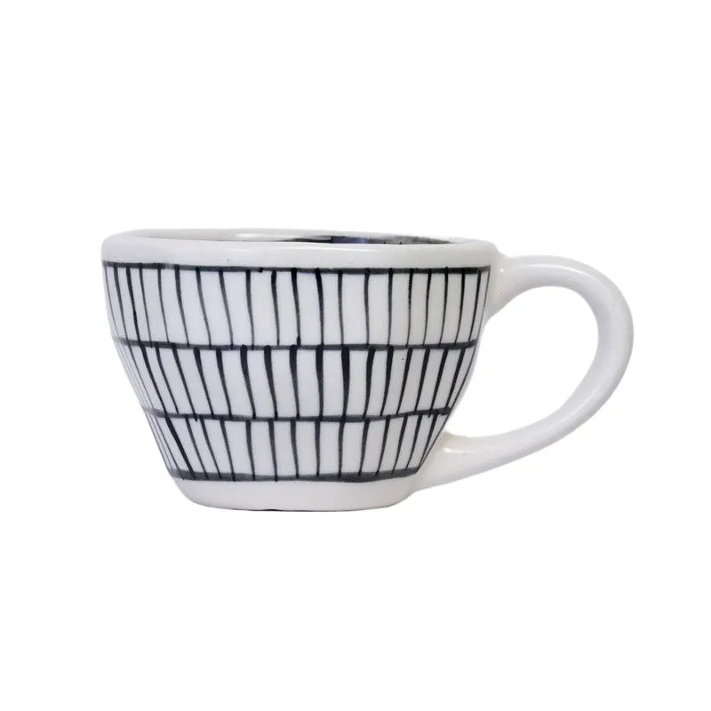 Chevron Waves Ceramic Coffee Mug (230 mL Each) - Set Of Two media 4