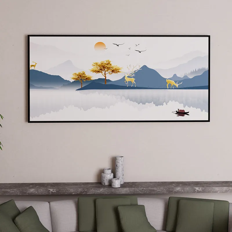 Serene Nature Wall Painting media 1