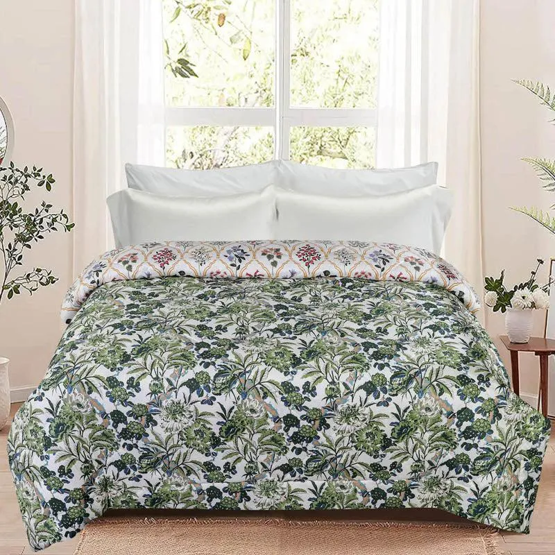 Narnia Floral Cotton Reversible Comforter - 220 GSM media 3