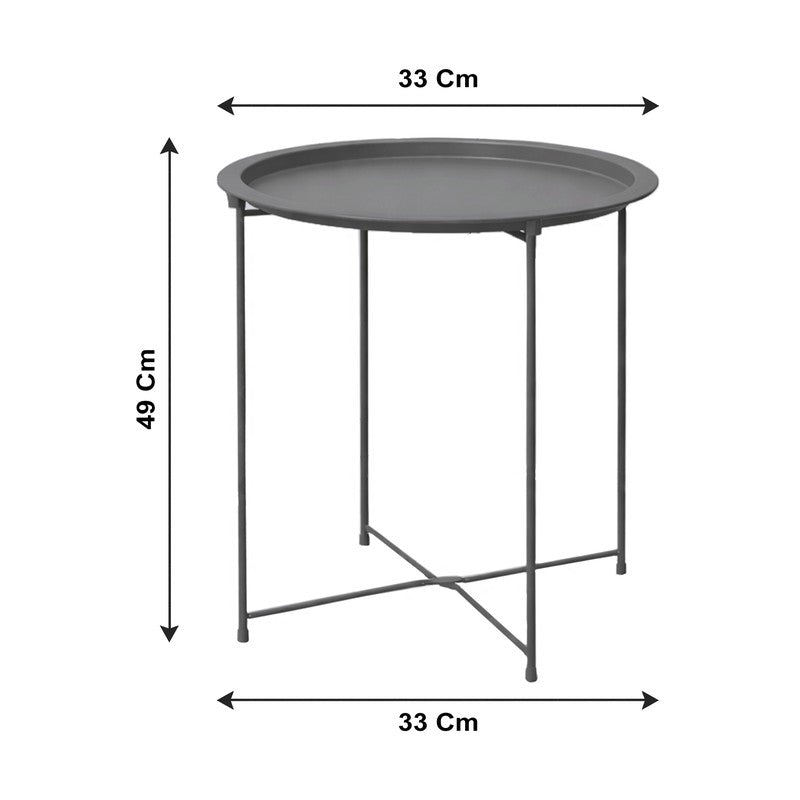 Cedar Metal Side Table - Dark Grey media 8