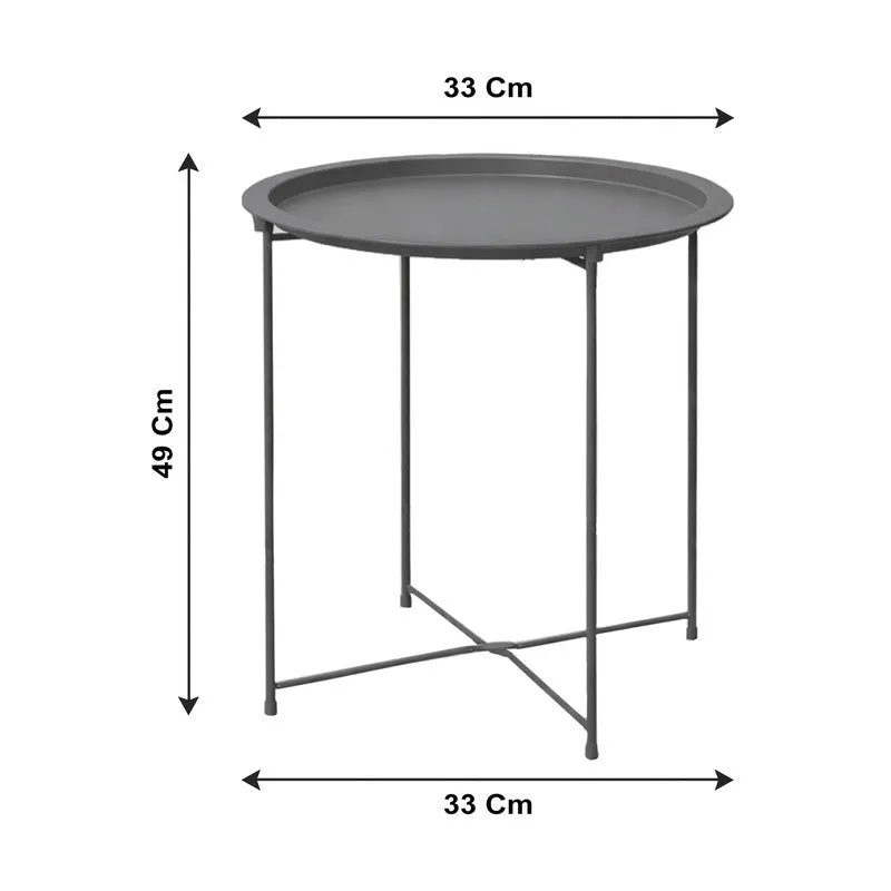 Cedar Metal Side Table - Dark Grey media 8