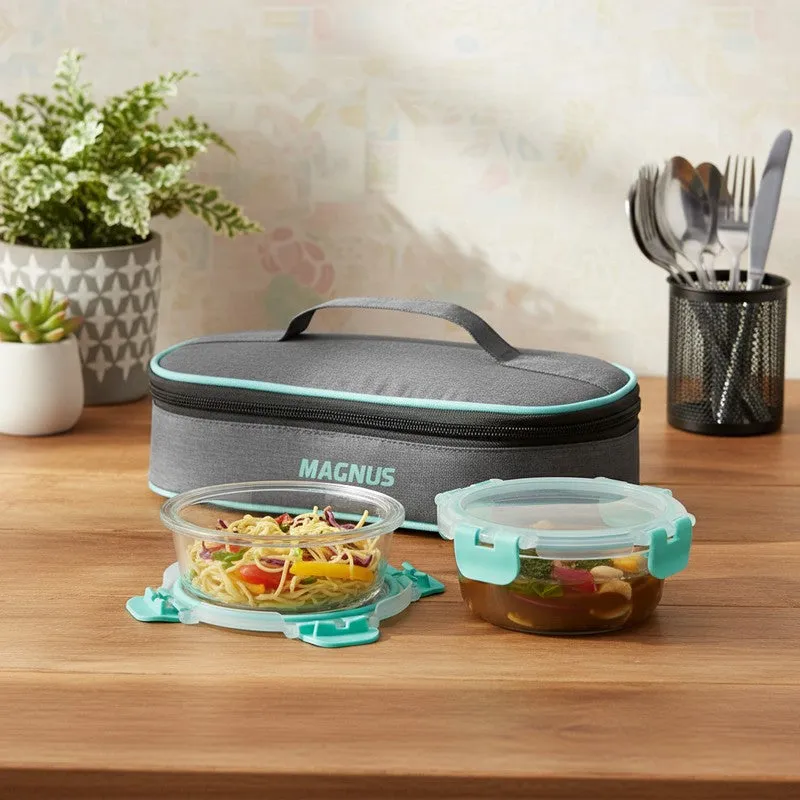 Zorvia Glide Lunch Box with Lunch Bag - Three Piece Set media 1