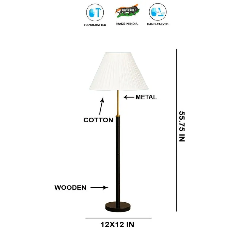 Boho Weave Wooden Floor Lamp media 8