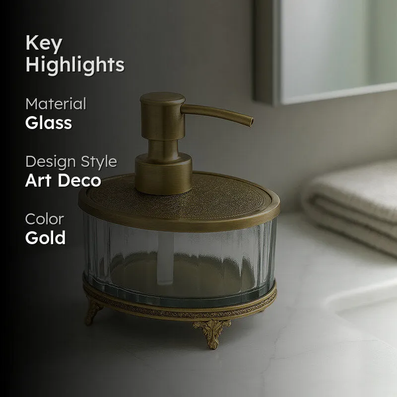 Amira Soap Dispenser - Antique Brass media 2