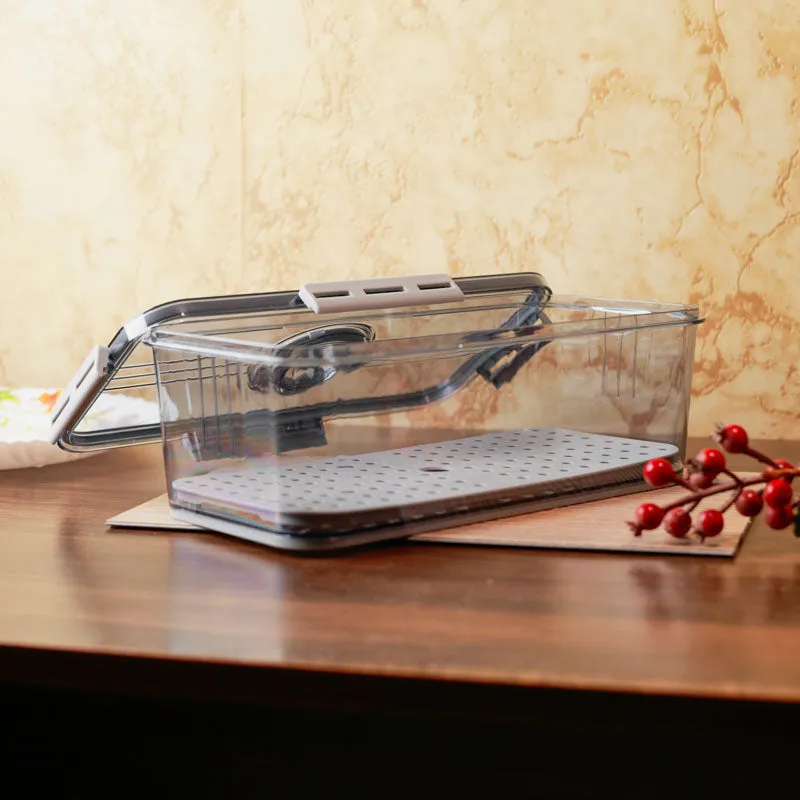 Freshsta Fridge Container (4000 mL)  - Transparent & Grey media 6