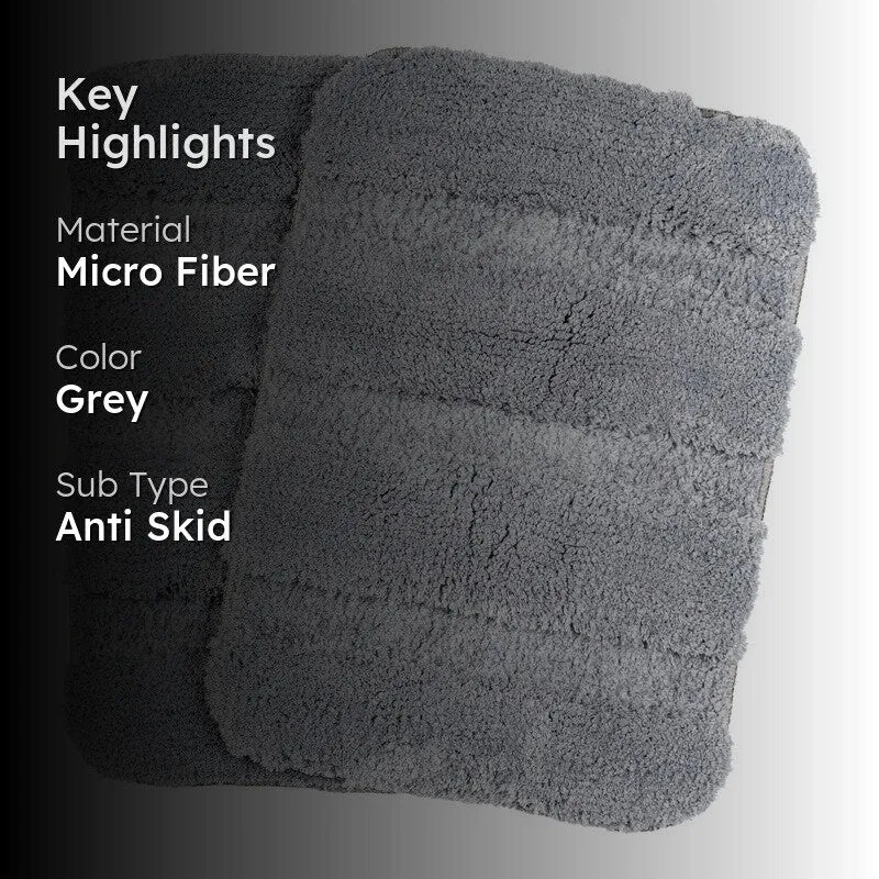 CozyMist Bathmat ( grey ) - Set Of Two media 2
