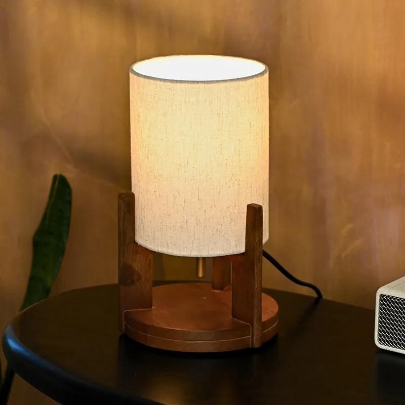 Solvi Wooden Table Lamp - Brown media 1