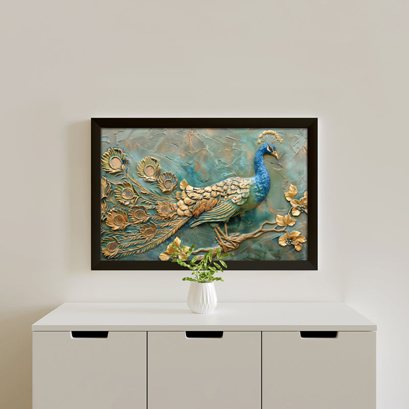 Azure Grace Wall Painting