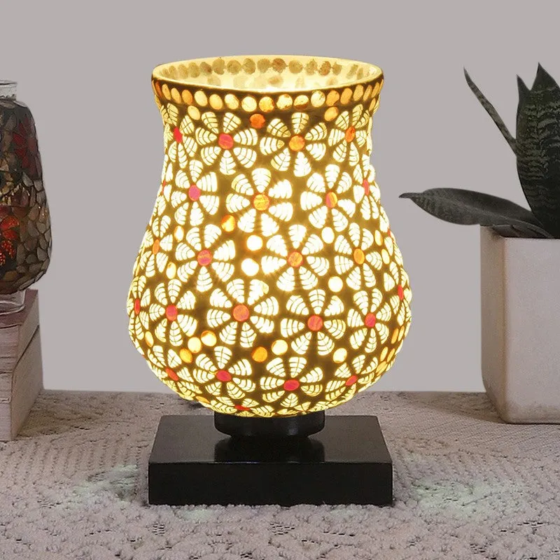 Radient Mosaic Glass Table Lamp - Multicolor media 2