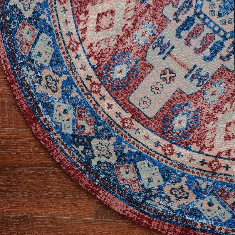 Oriental Tradition Round Recycled PET Rug media 6