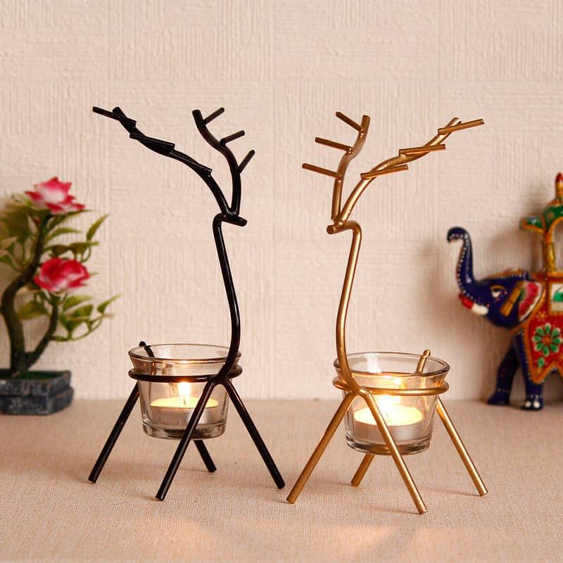 Deer Dream Tealight Candle Holder - Set Of Two media 3