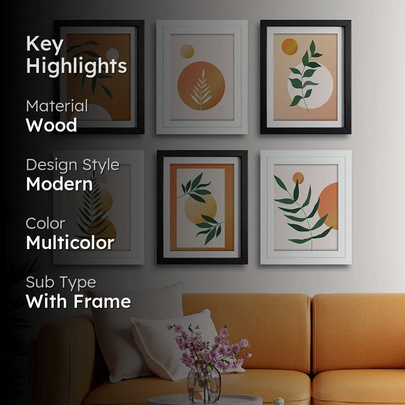Modern Terra Wall Art With Frame - Set Of Six media 2