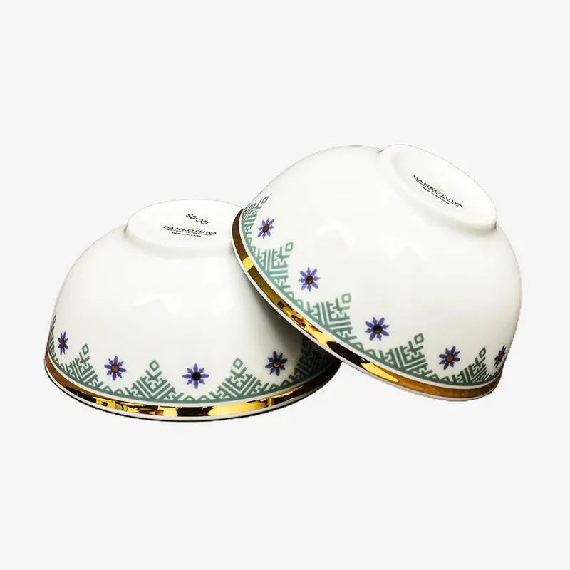 Isebella 24k Gold Brushed Porcelain Dinner Set - 21 Piece Set media 7