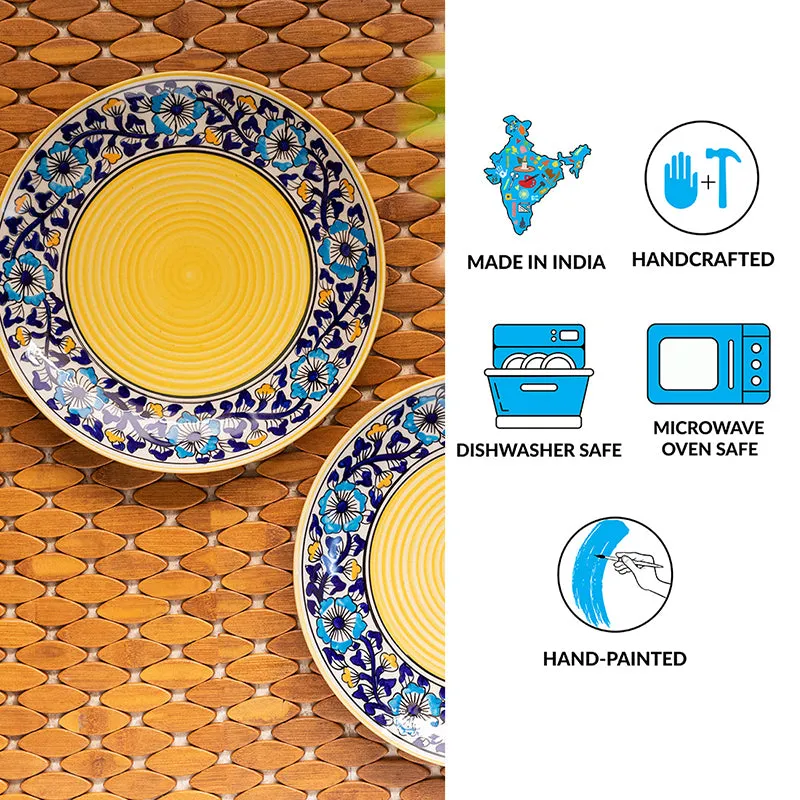Indigo Garden Ceramic Dinner Plate - Set Of Two media 5