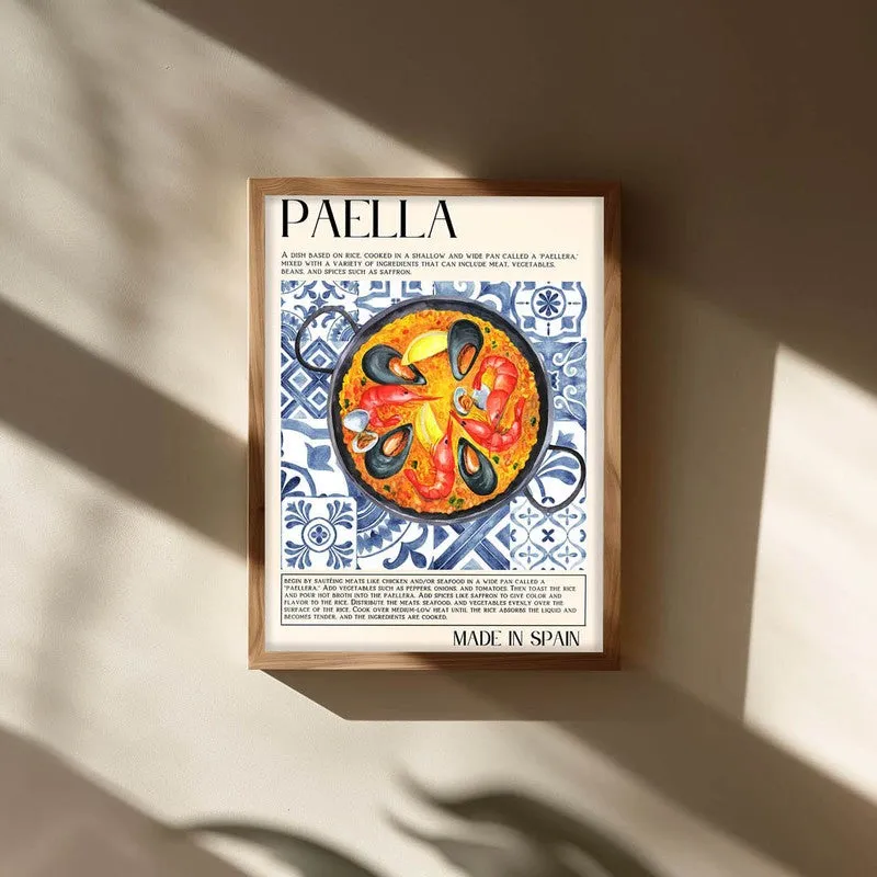 Paella Archival Canvas Wall Art - Brown media 3
