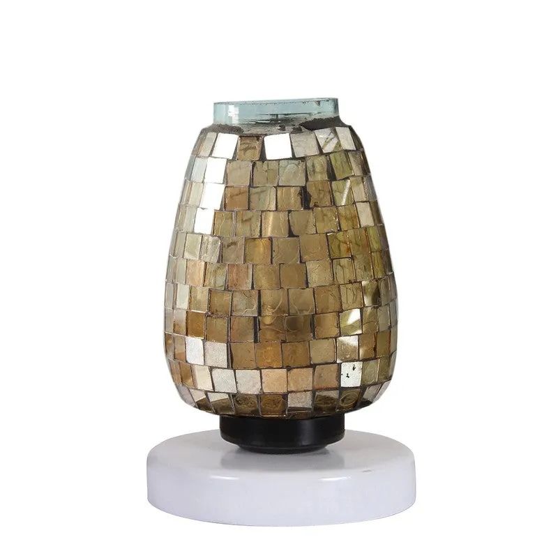 Lurella Mosaic Glass Table Lamp With Wooden Base - Multicolor media 5