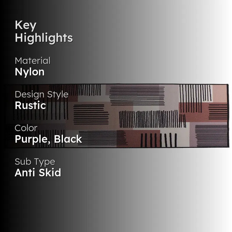 Geon Stripes Nylon Runner Rug media 2