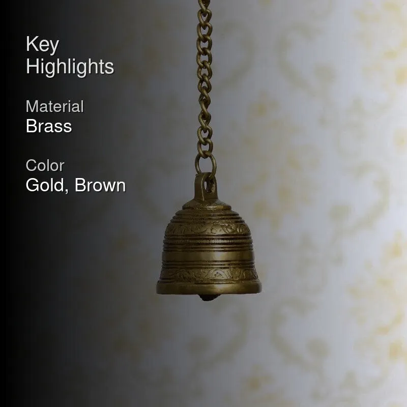 Arunya Brass Hanging Bell media 2