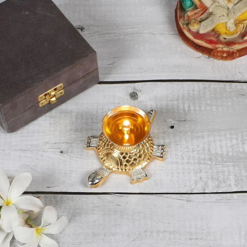 Golden Tortoise Akhand Diya media 1