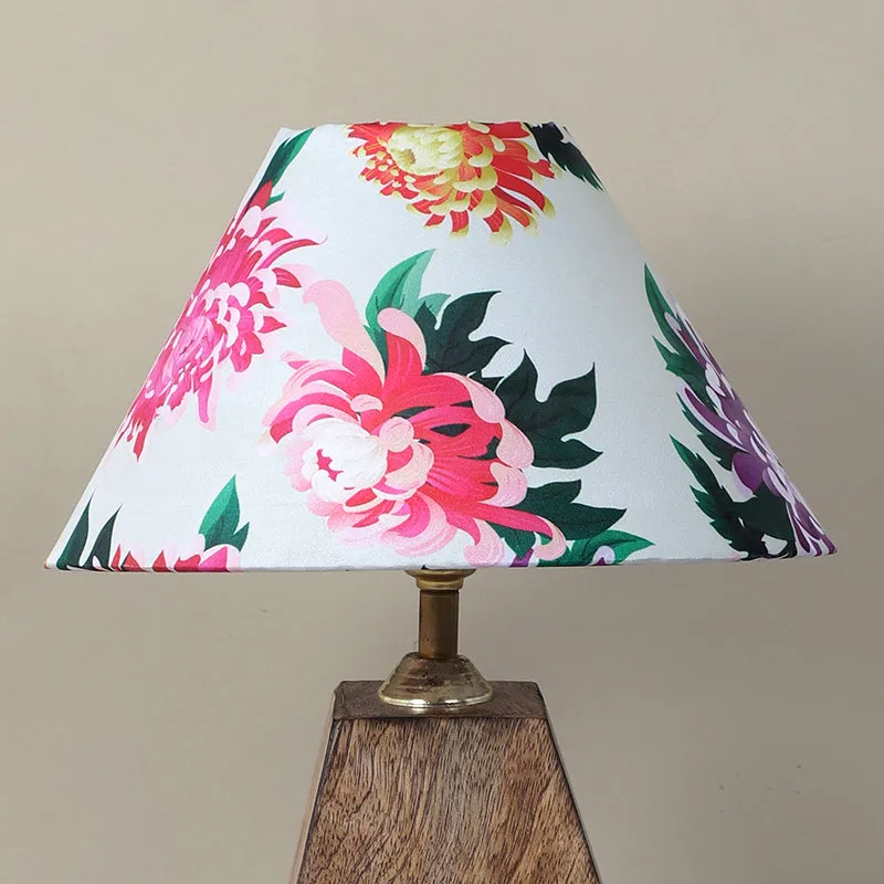 Miyabi Obelisk Printed Mango Wood Table Lamp - Multicolor media 5