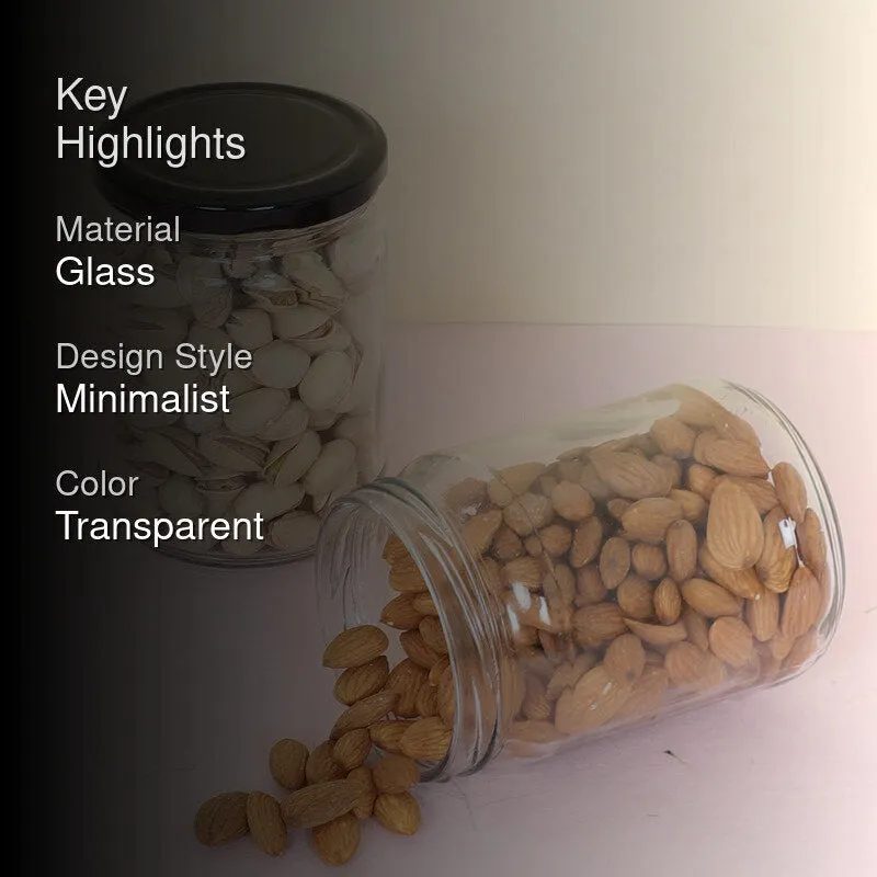 Nienna Airtight Storage Jar (500 mL Each) - Set Of Two media 2