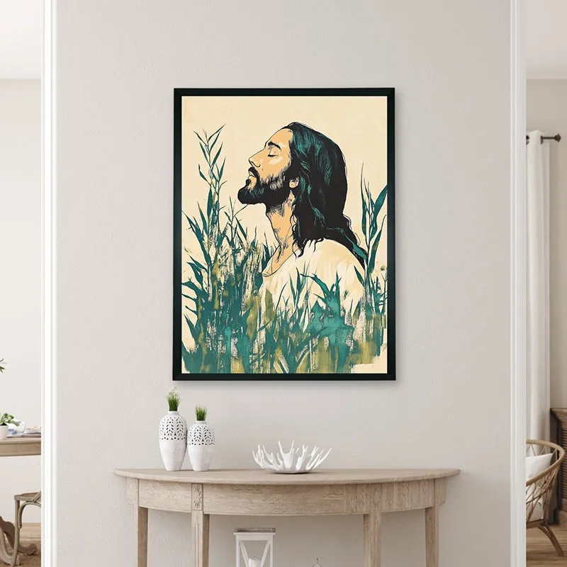 Contemplation Of Christ Wall Art With Resin Frame media 4