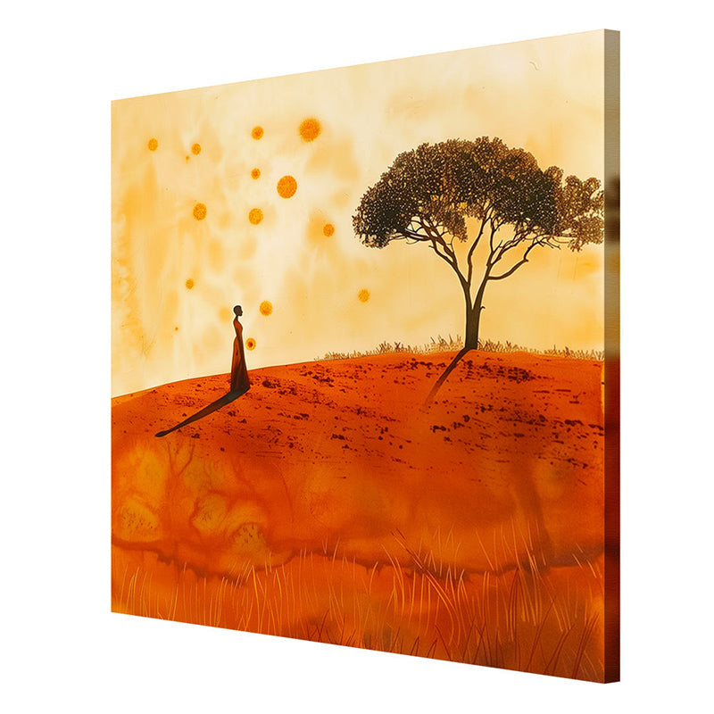 Solitude In Sunset Wall Painting media 6