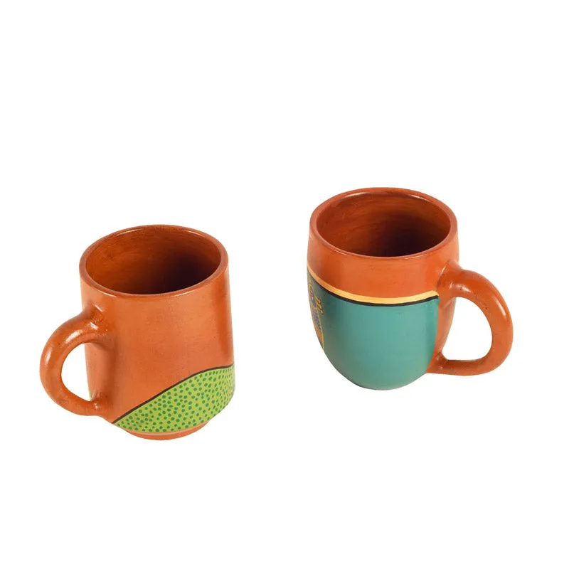 Indradhvaja Terracotta Tea Cup (170 mL Each) -  Set of Two media 5