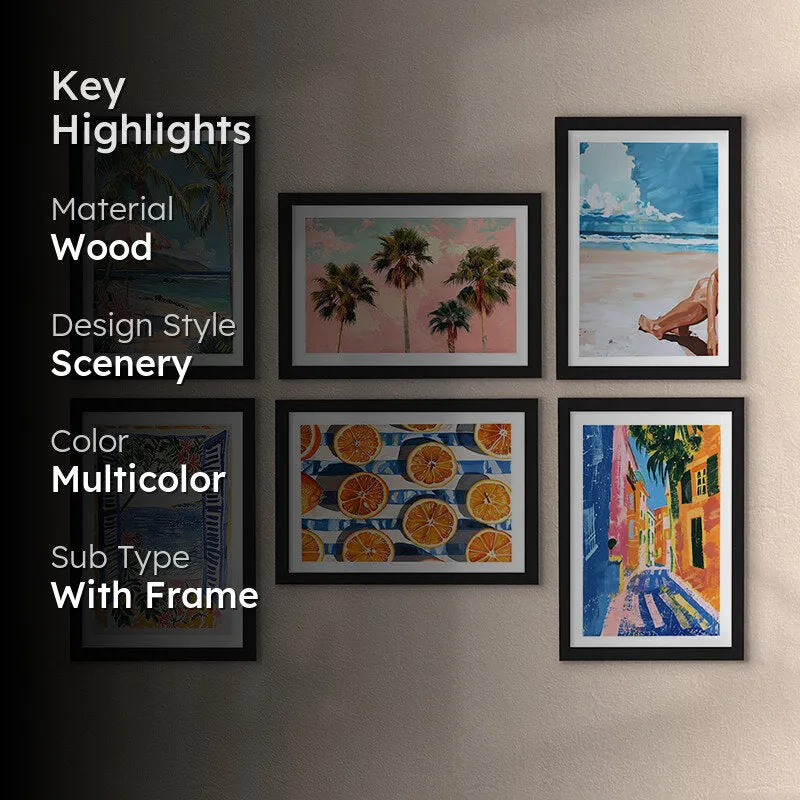 Tropical Vacation Wall Art - Set Of Six media 2