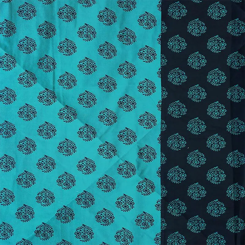 Swayam Dama Ethnic Bedding Set - Blue media 5