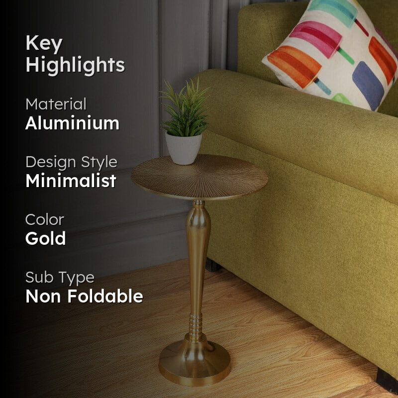 Araban Accent Table - Gold media 2