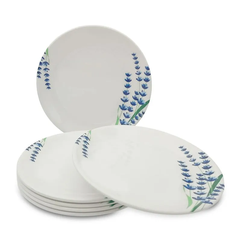 Lavender Melamine Quarter Plates - Set of Six - 7