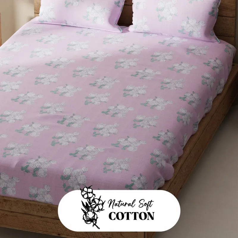 Harven Bedsheet (Pink) - 115 GSM media 5