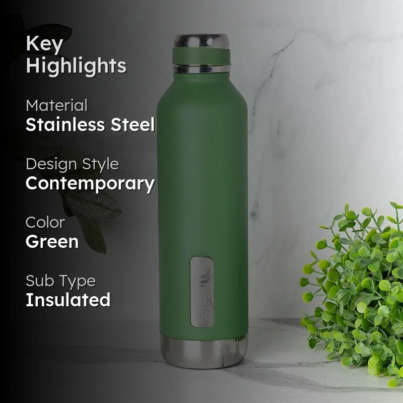 Bristo Sip Hot & Cold Thermos Water Bottle (Green) - 750 mL media 2