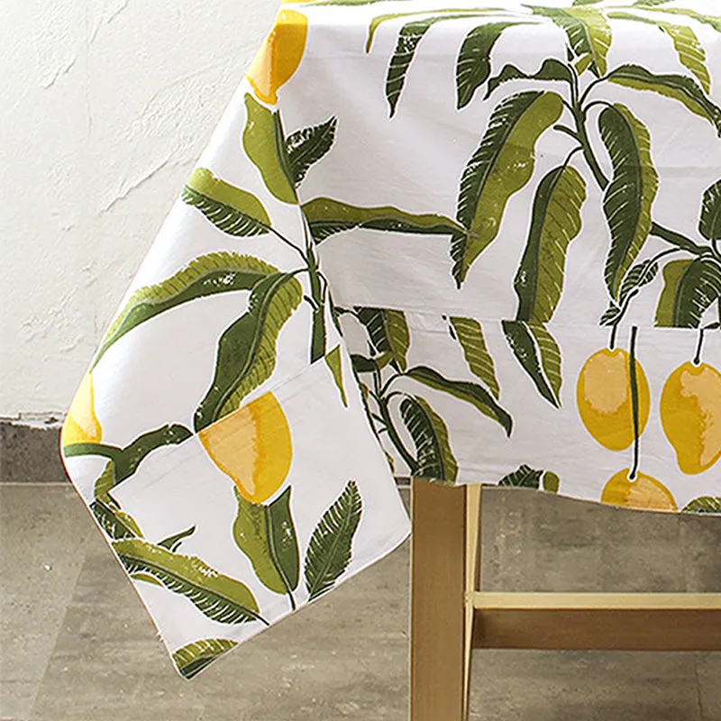 Orchard Cotton Table Cover - Yellow media 4