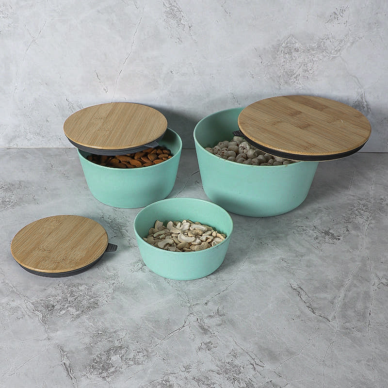 Raine Serving Bowl With Lid (Blue) - Set Of Three media 4