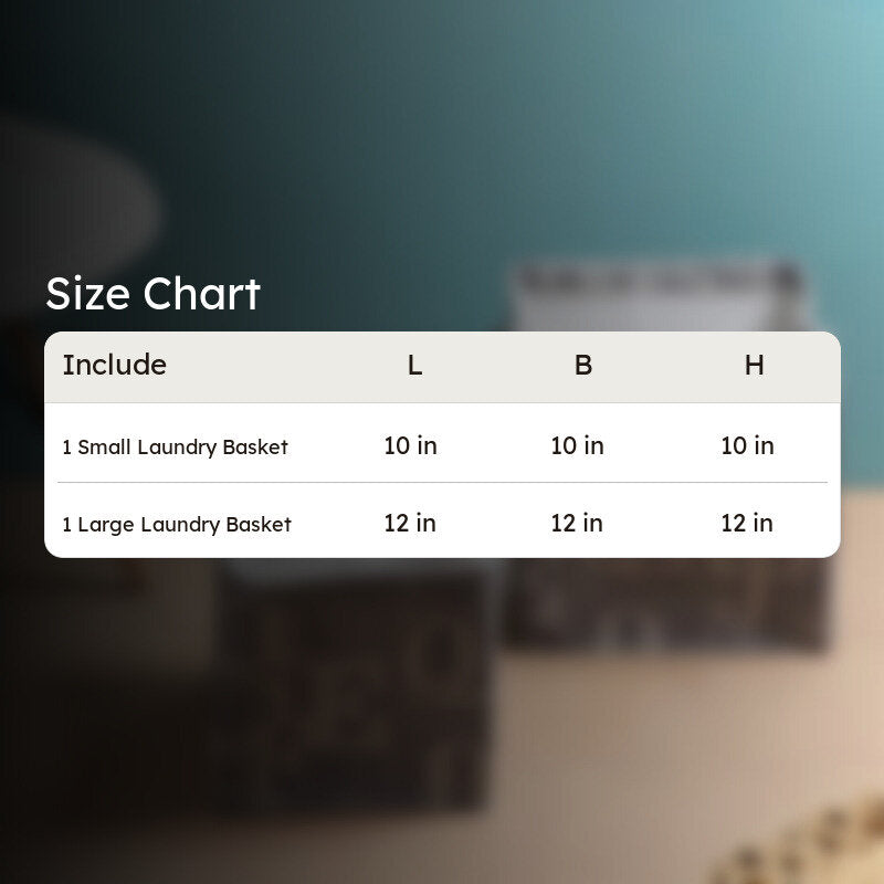 Clutter Clear Laundry Basket - Set Of Two media 6