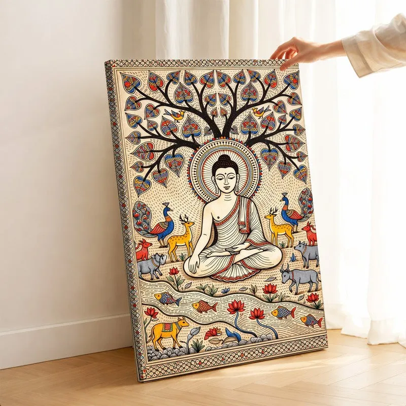 Serenity Buddha Canvas Wall Art & Paintings media 1
