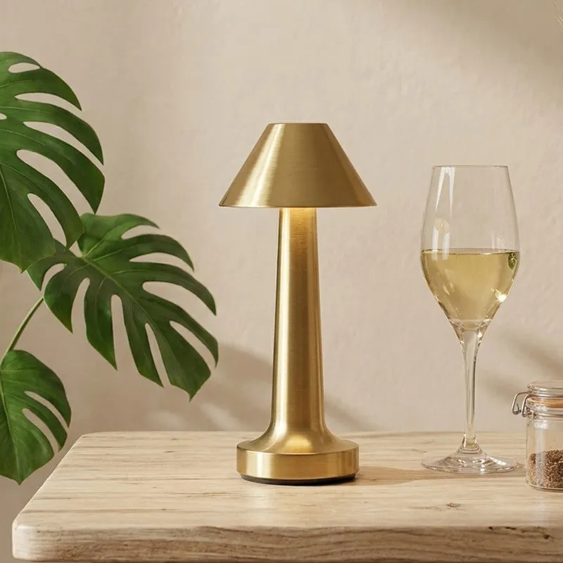 Cosmic Canopy LED Metal Table Lamp - Gold media 3