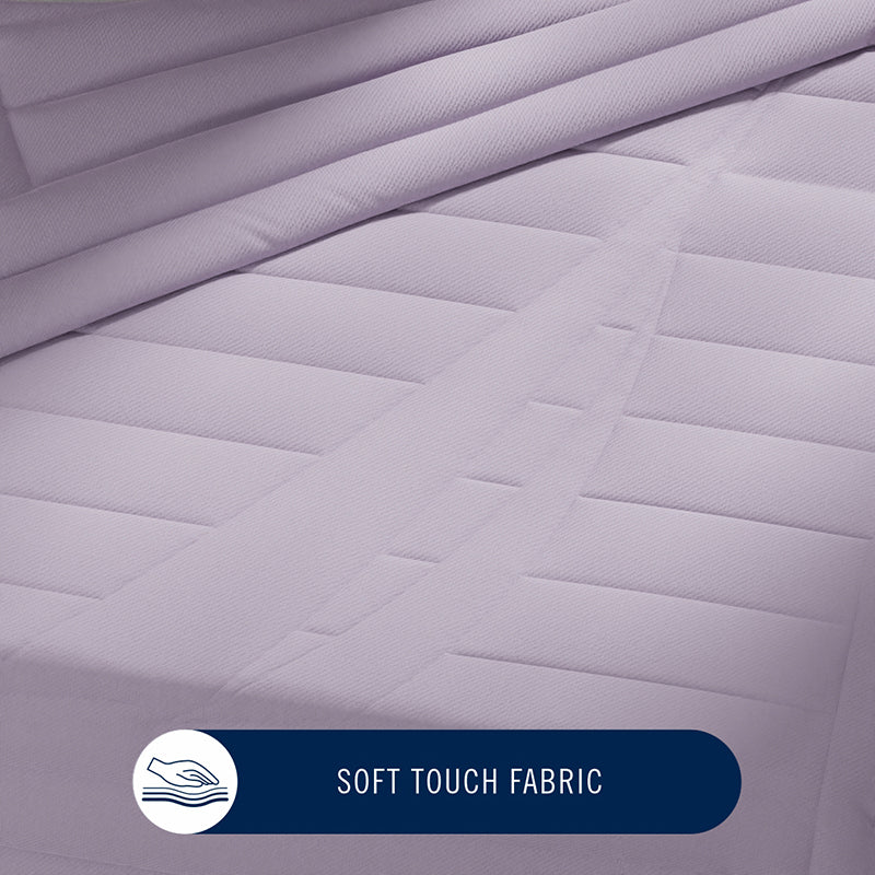 Nautica Ciel Luxe Solid Microfiber Comforter (Lavender) - 110 GSM media 3