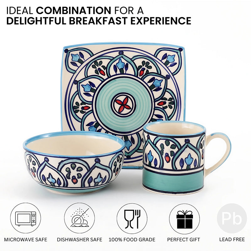 Medina Brew Ceramic Cup Set (350 mL/130 mL) - Three Piece Set media 4